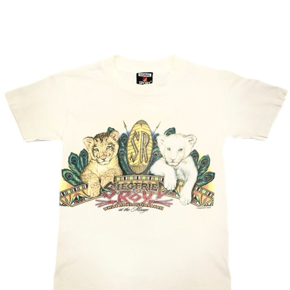 Vintage Signal Sport Siegfried & Roy White Lions Youth Tee